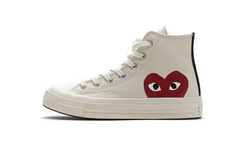 CDG x Converse Chuck 70 High White