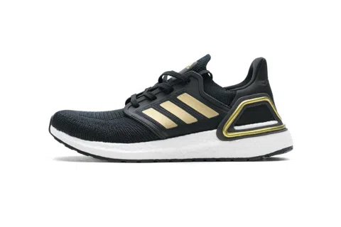 adidas Ultraboost 20 Black/White/Gold – photo 3