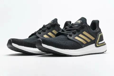 adidas Ultraboost 20 Black/White/Gold – photo 4
