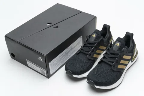 adidas Ultraboost 20 Black/White/Gold – photo 11