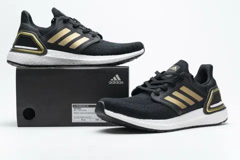 adidas Ultraboost 20 Black/White/Gold – photo 12