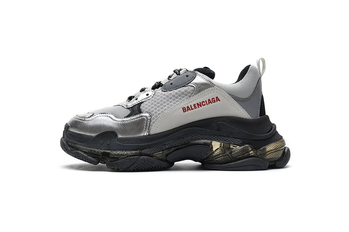 Balenciaga Triple S Clear Sole Grey/Silver/Black – photo 1