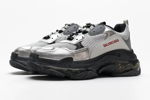 Balenciaga Triple S Clear Sole Grey/Silver/Black – photo 4
