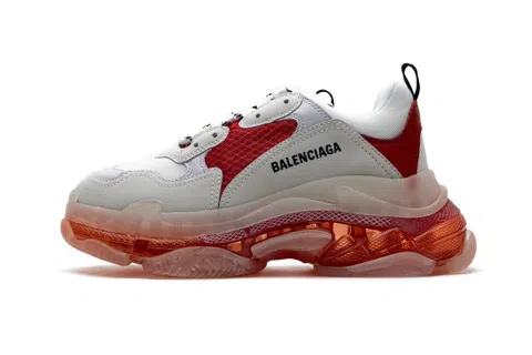 Balenciaga Triple S Clear Sole White/Red – photo 3