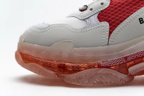 Balenciaga Triple S Clear Sole White/Red – photo 9