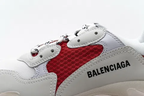 Balenciaga Triple S Clear Sole White/Red – photo 10