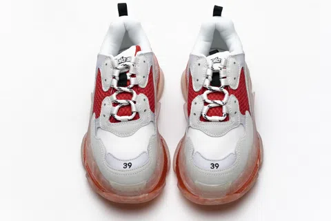 Balenciaga Triple S Clear Sole White/Red – photo 6