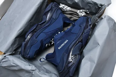Balenciaga Triple S Clear Sole Navy – photo 12