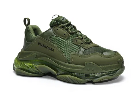 Balenciaga Triple S Clear Sole Olive – photo 4