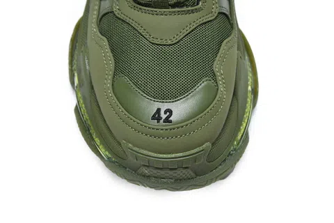 Balenciaga Triple S Clear Sole Olive – photo 8