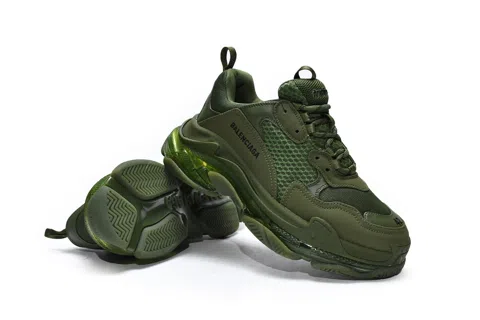 Balenciaga Triple S Clear Sole Olive – photo 3