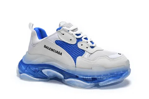 Balenciaga Triple S Clear Sole Grey/Royal Blue – photo 4
