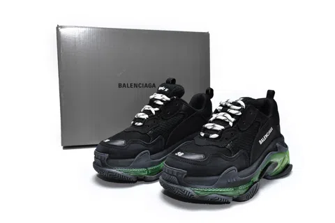 Balenciaga Triple S Clear Sole Black/Green – photo 11