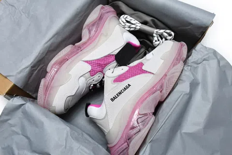 Balenciaga Triple S Clear Sole White/Purple/Red – photo 12