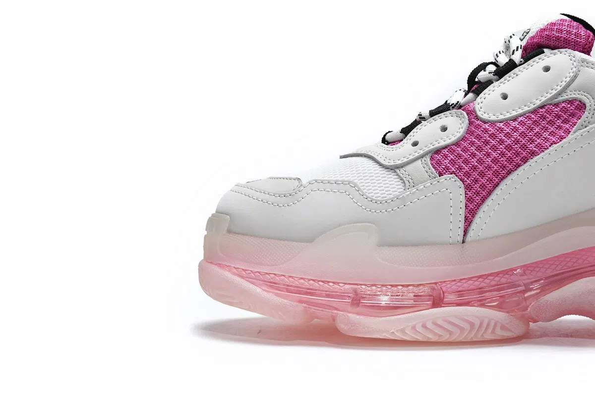 Balenciaga Triple S Clear Sole White/Purple/Red – photo 2