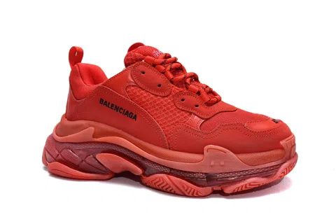 Balenciaga Triple S Clear Sole Red – photo 3