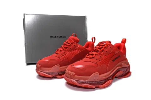 Balenciaga Triple S Clear Sole Red – photo 10