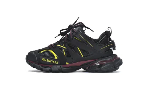 Balenciaga Track Black/Burgundy/Yellow
