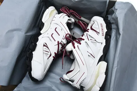 Balenciaga Track White/Burgundy – photo 12