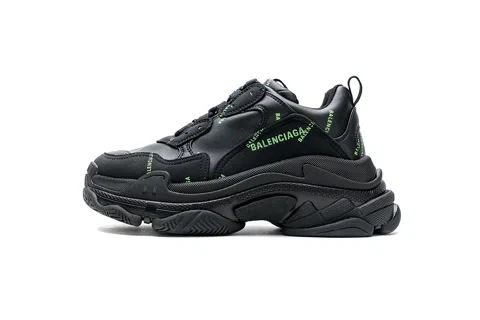 Balenciaga Triple S Black/Neon Green