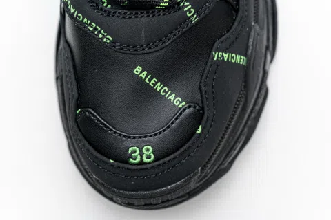 Balenciaga Triple S Black/Neon Green – photo 8