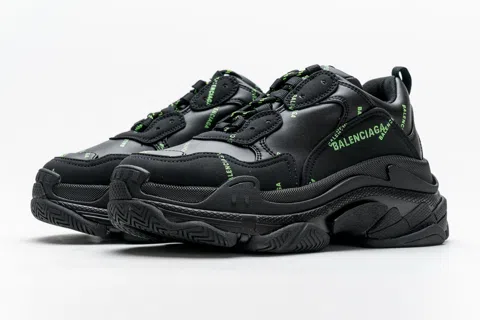 Balenciaga Triple S Black/Neon Green – photo 4