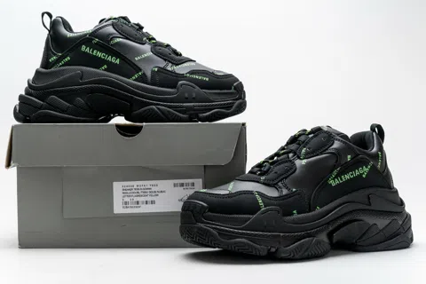 Balenciaga Triple S Black/Neon Green – photo 12