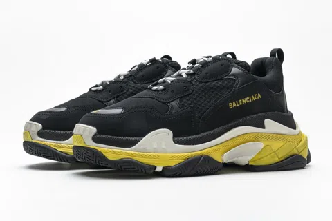Balenciaga Triple S Black/Yellow – photo 4