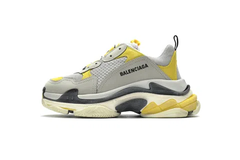 Balenciaga Triple S Light Grey/Yellow