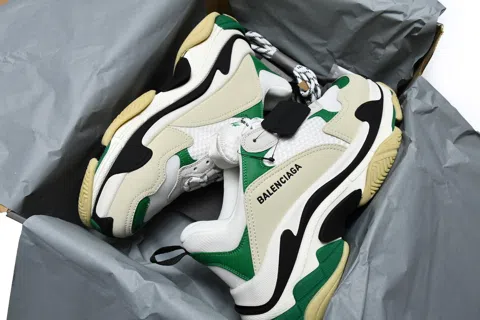 Balenciaga Triple S White/Green – photo 12