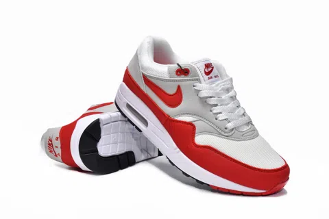 Nike Air Max 1 Grey/White/Red – photo 4
