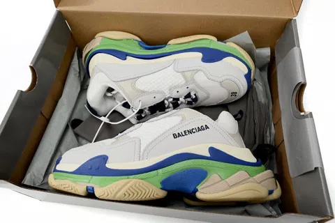 Balenciaga Triple S White/Blue/Green – photo 11