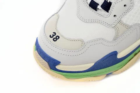 Balenciaga Triple S White/Blue/Green – photo 8