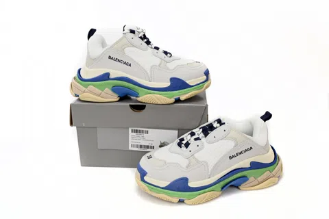 Balenciaga Triple S White/Blue/Green – photo 10