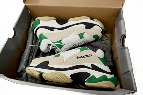 Balenciaga Triple S Black/White/Green – photo 11