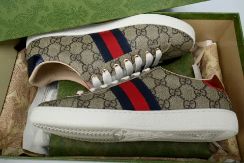 Gucci Ace Brown Monogram – photo 9