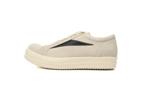 Rick Owens Vintage Low White Suede