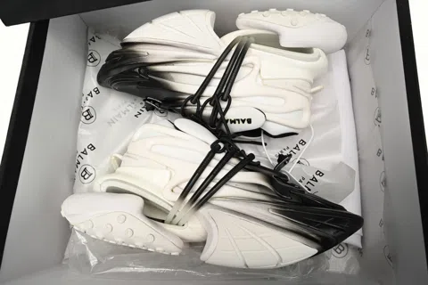 Balmain Sneakers White/Black – photo 10