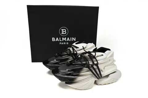 Balmain Sneakers White/Black – photo 8