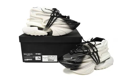Balmain Sneakers White/Black – photo 9