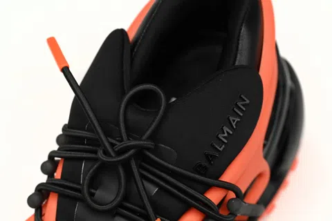 Balmain Sneakers Black/Orange – photo 6