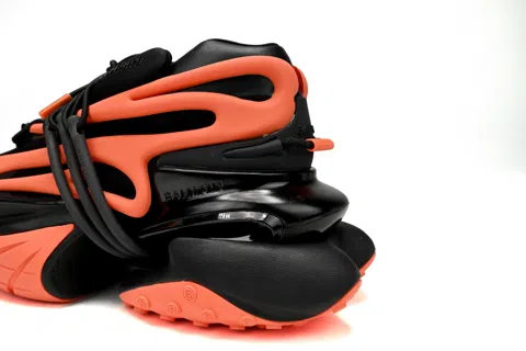 Balmain Sneakers Black/Orange – photo 3