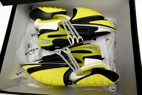 Balmain Sneakers Black/Yellow – photo 10