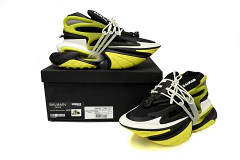 Balmain Sneakers Black/Yellow – photo 9