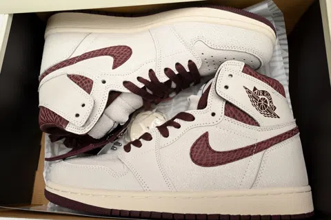 Air Jordan 1 High Sail/Burgundy – photo 9