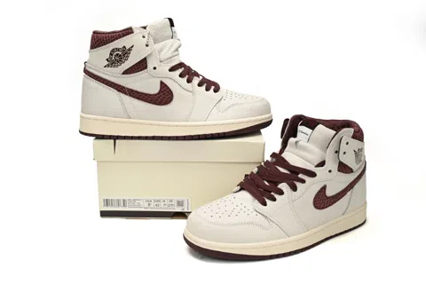 Air Jordan 1 High Sail/Burgundy – photo 8