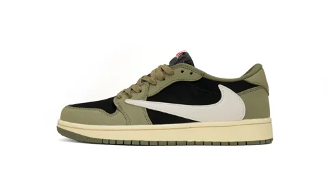 Travis Scott x Air Jordan 1 Low Black Olive – photo 3