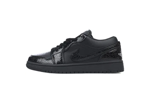 Air Jordan 1 Low Black Croc