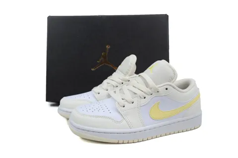 Air Jordan 1 Low White/Yellow – photo 6