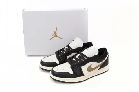 Air Jordan 1 Low Black/White/Brown – photo 8